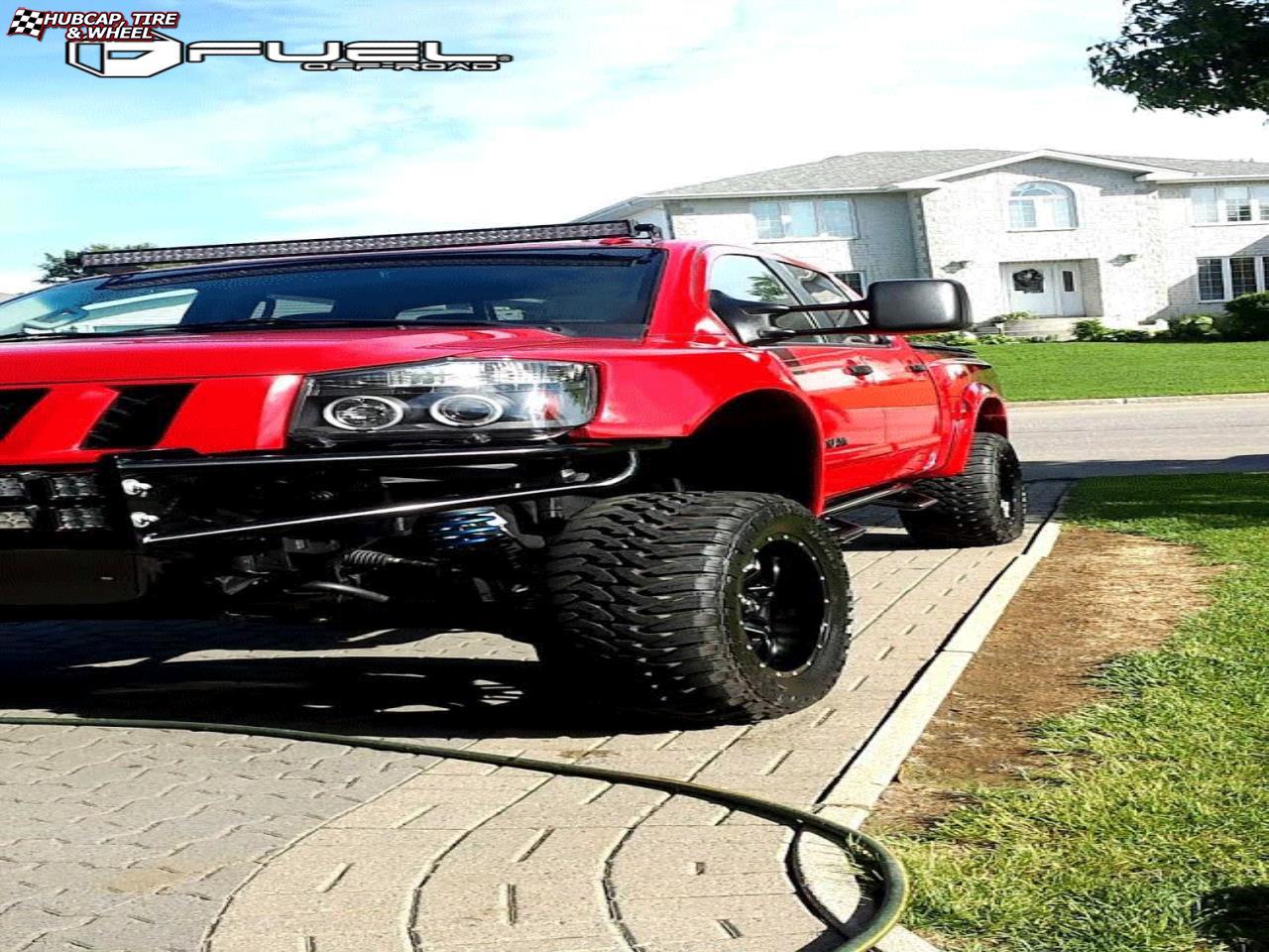 vehicle gallery/nissan titan fuel lethal d567 20X10  Black & Milled wheels and rims