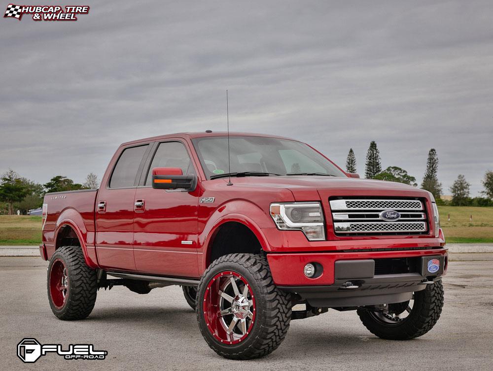 vehicle gallery/ford f 150 fuel maverick d260 0X0  Chrome with Gloss Black Lip wheels and rims