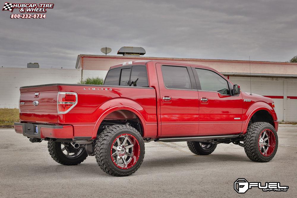 vehicle gallery/ford f 150 fuel maverick d260 0X0  Chrome with Gloss Black Lip wheels and rims