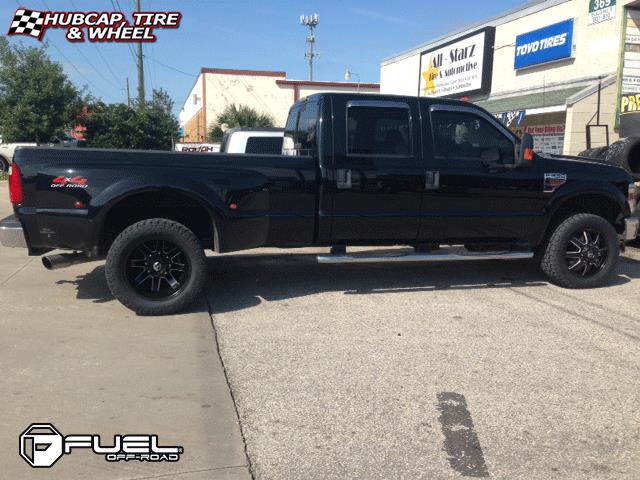 vehicle gallery/ford f 350 fuel maverick d262 0X0  Black & Milled wheels and rims
