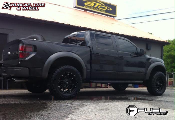 vehicle gallery/ford f 150 fuel hostage d531 20X10  Matte Black wheels and rims