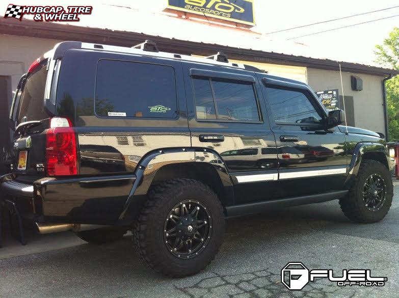 vehicle gallery/jeep commander fuel hostage d531 0X0  Matte Black wheels and rims