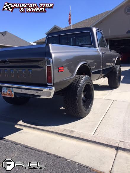 vehicle gallery/chevrolet cheyenne fuel octane d509 0X0  Matte Black wheels and rims
