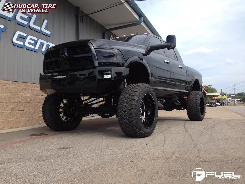 vehicle gallery/dodge ram fuel maverick d260 0X0  Chrome with Gloss Black Lip wheels and rims