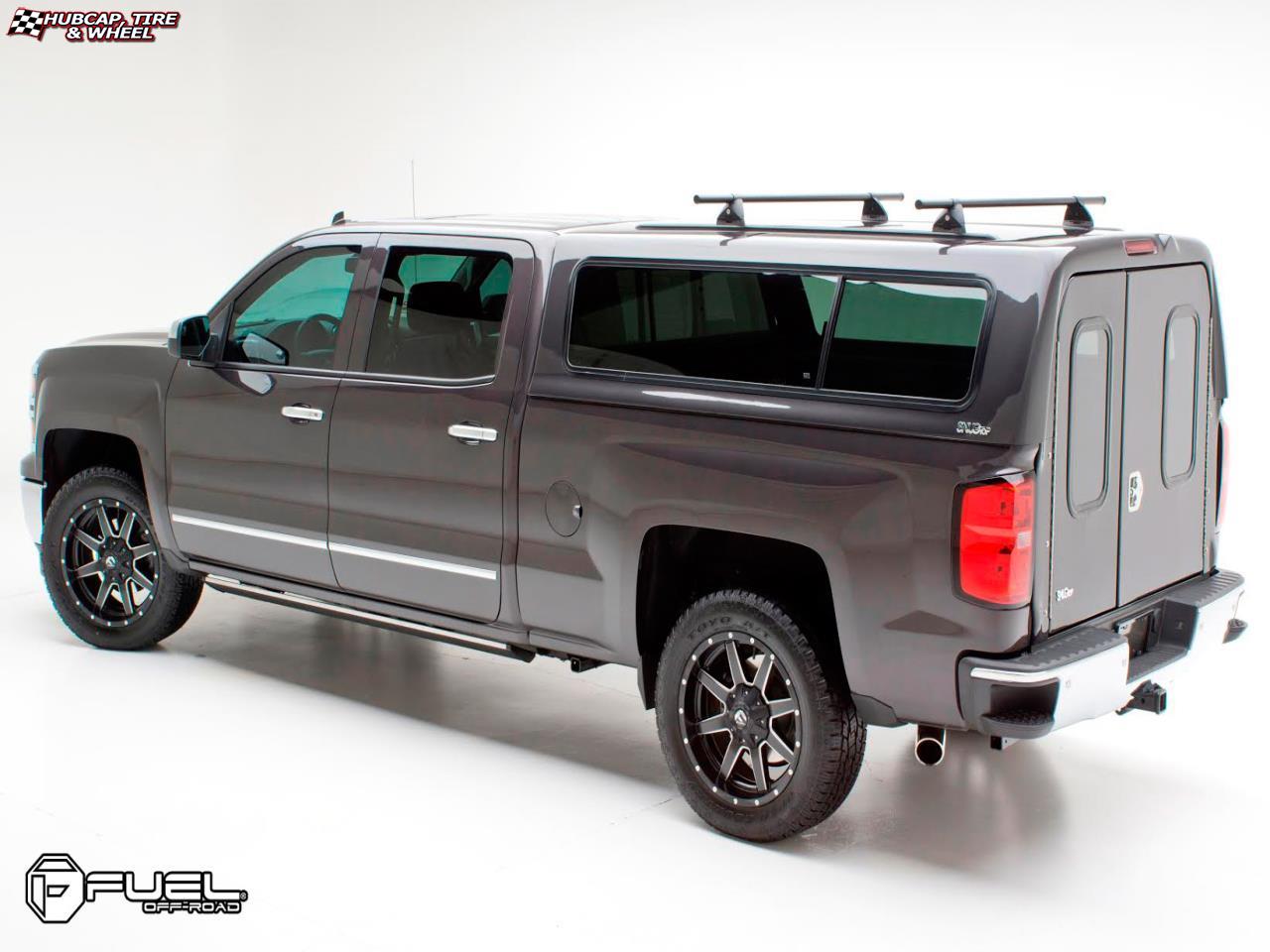 vehicle gallery/chevrolet silverado fuel maverick d538 0X0  Black & Milled wheels and rims