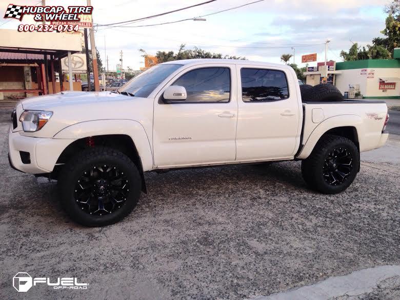 vehicle gallery/toyota tacoma fuel assault d546 0X0  Black & Milled wheels and rims