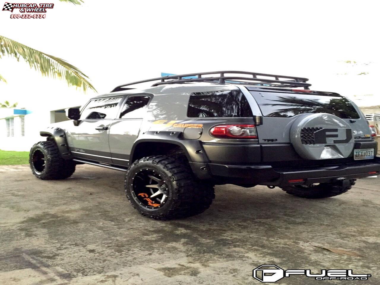 vehicle gallery/toyota fj cruiser fuel rampage d238 0X0  Anthracite center, gloss black lip wheels and rims
