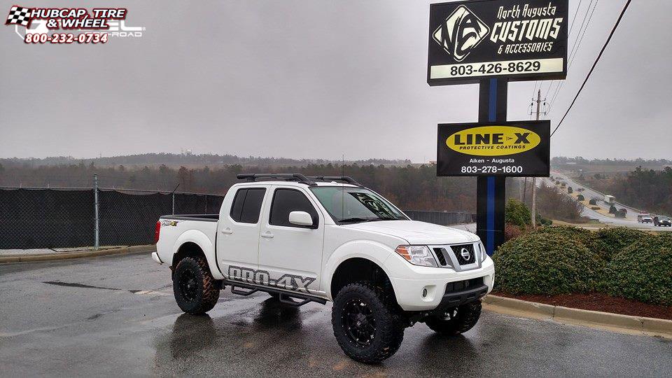 vehicle gallery/nissan frontier fuel hostage d531 0X0  Matte Black wheels and rims