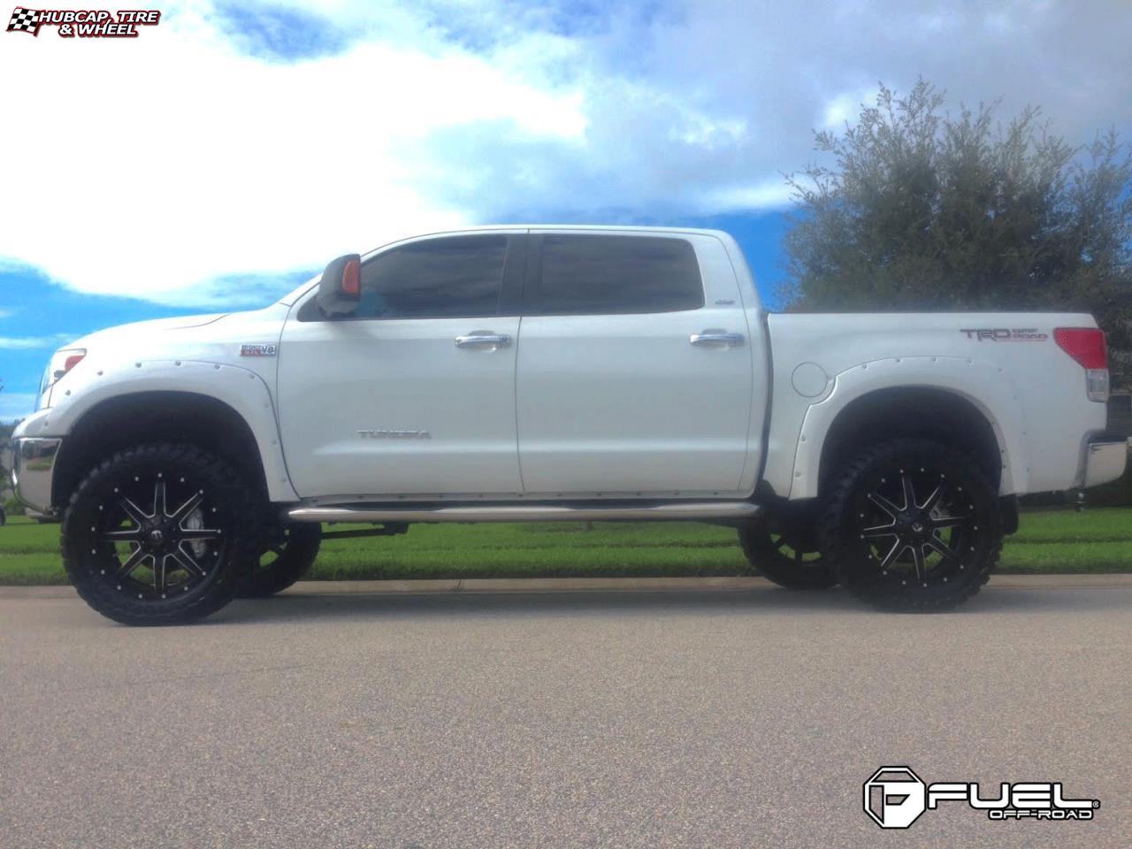 vehicle gallery/toyota tundra fuel maverick d538 0X0  Black & Milled wheels and rims