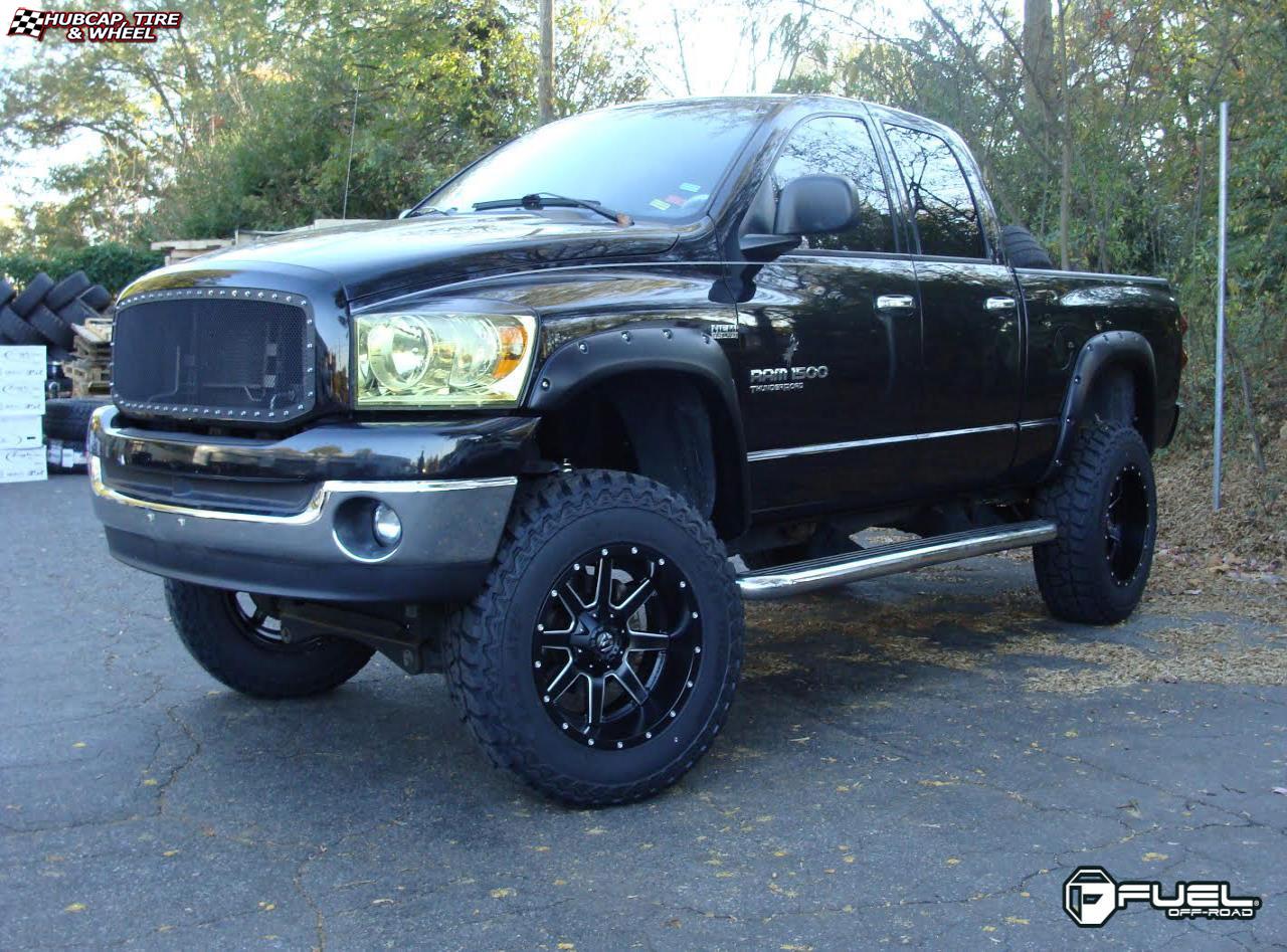 vehicle gallery/dodge ram fuel maverick d538 0X0  Black & Milled wheels and rims