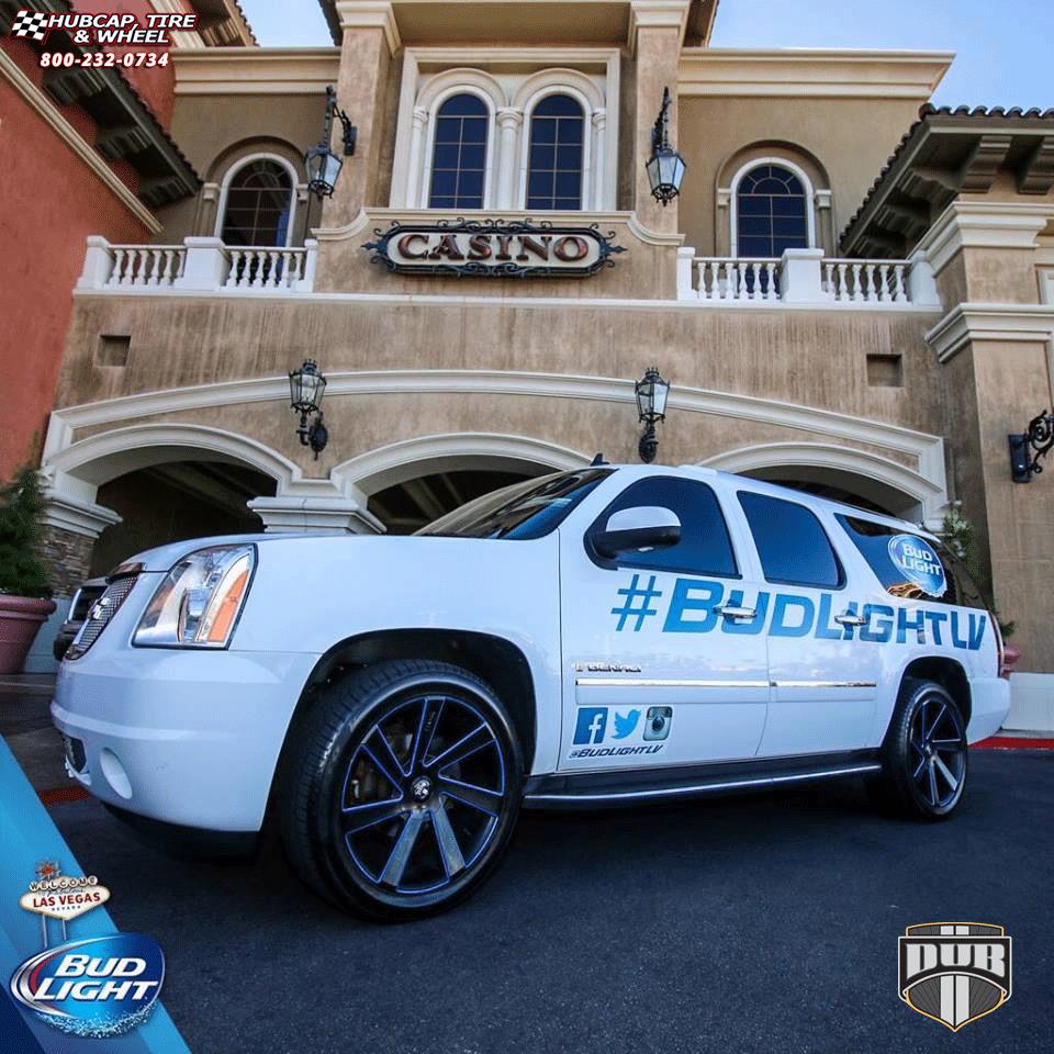 vehicle gallery/chevrolet suburban dub directa s133  Black & Milled wheels and rims