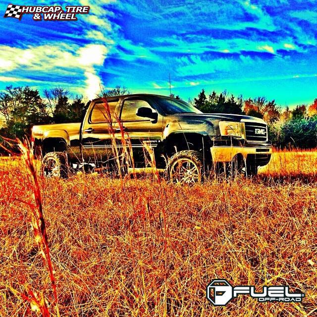 vehicle gallery/gmc sierra fuel hostage d530 0X0  Chrome wheels and rims
