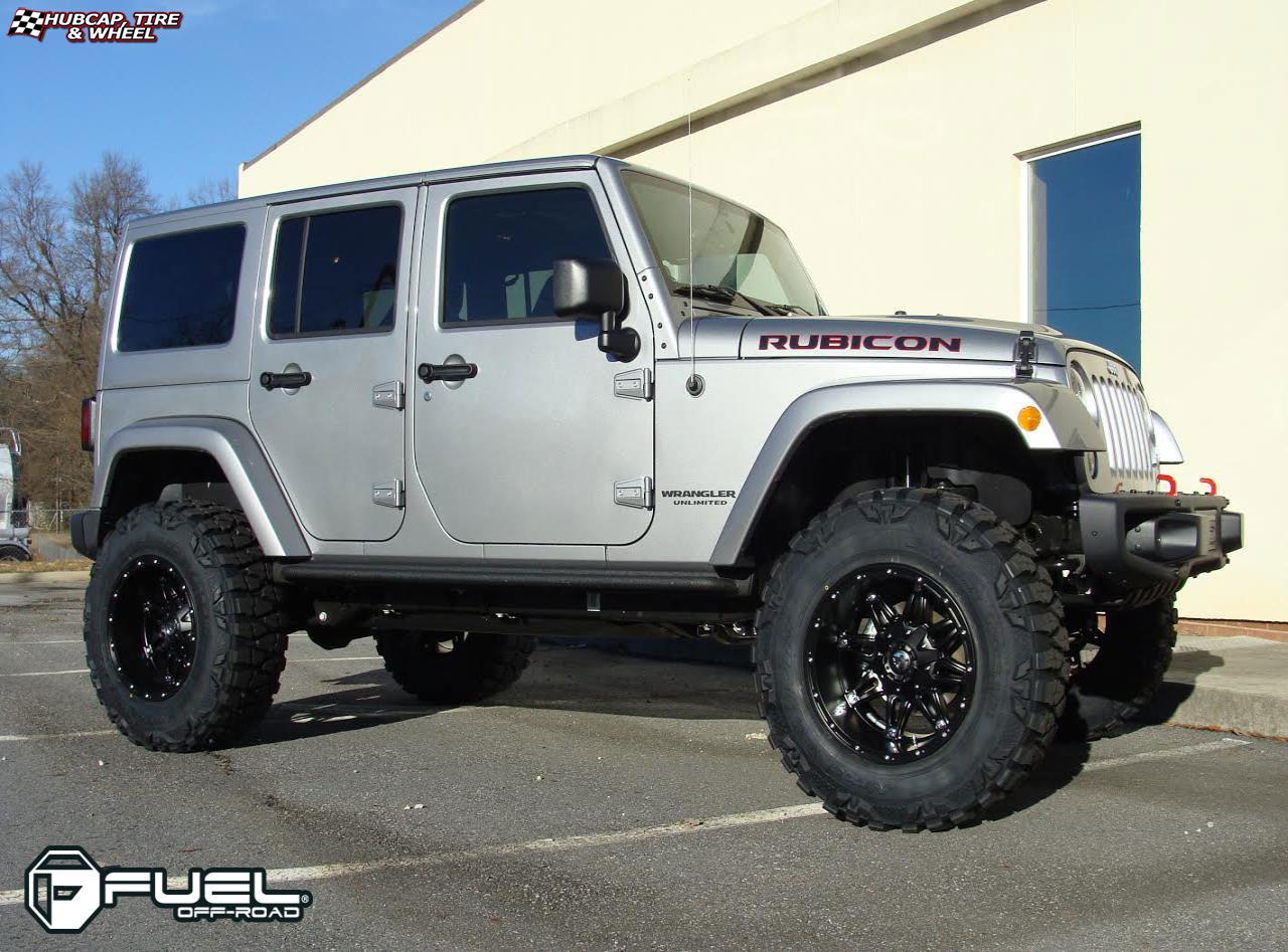 vehicle gallery/jeep wrangler fuel hostage d531 0X0  Matte Black wheels and rims