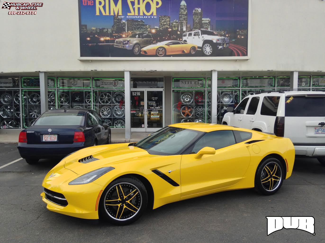vehicle gallery/chevrolet corvette dub c16 axiom Custom Color Finish wheels and rims