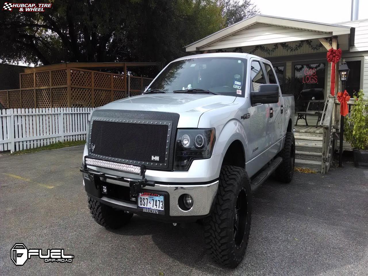 vehicle gallery/ford f 150 fuel maverick d538 0X0  Black & Milled wheels and rims