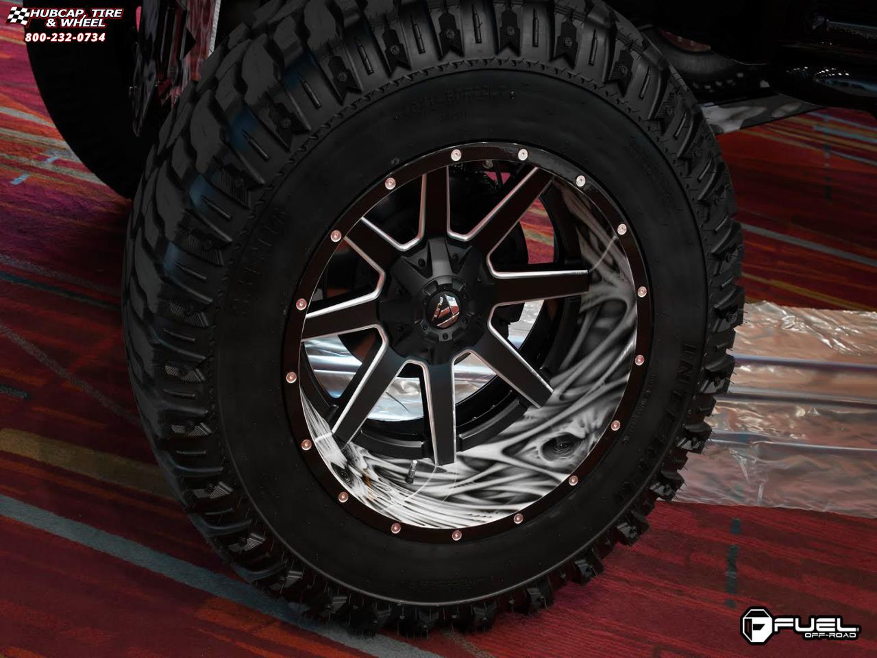 vehicle gallery/chevrolet 2500 hd fuel maverick d262 0X0  Black & Milled wheels and rims