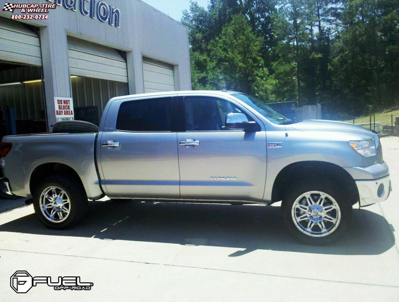 vehicle gallery/toyota tundra fuel octane d508 0X0  Chrome wheels and rims