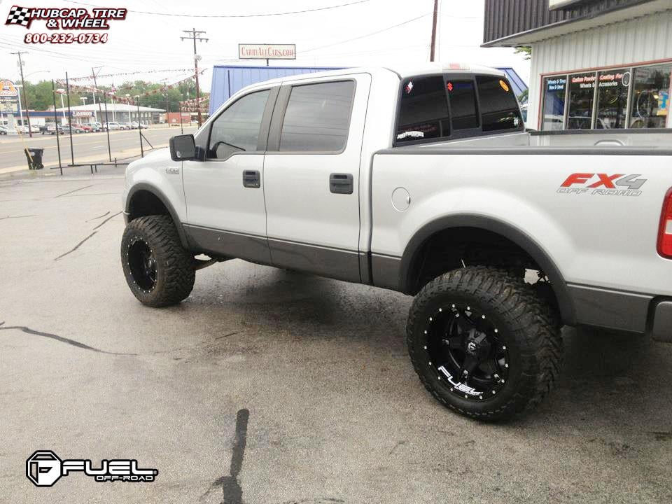 vehicle gallery/ford f 150 fuel driller d256 0X0  Black & Milled wheels and rims
