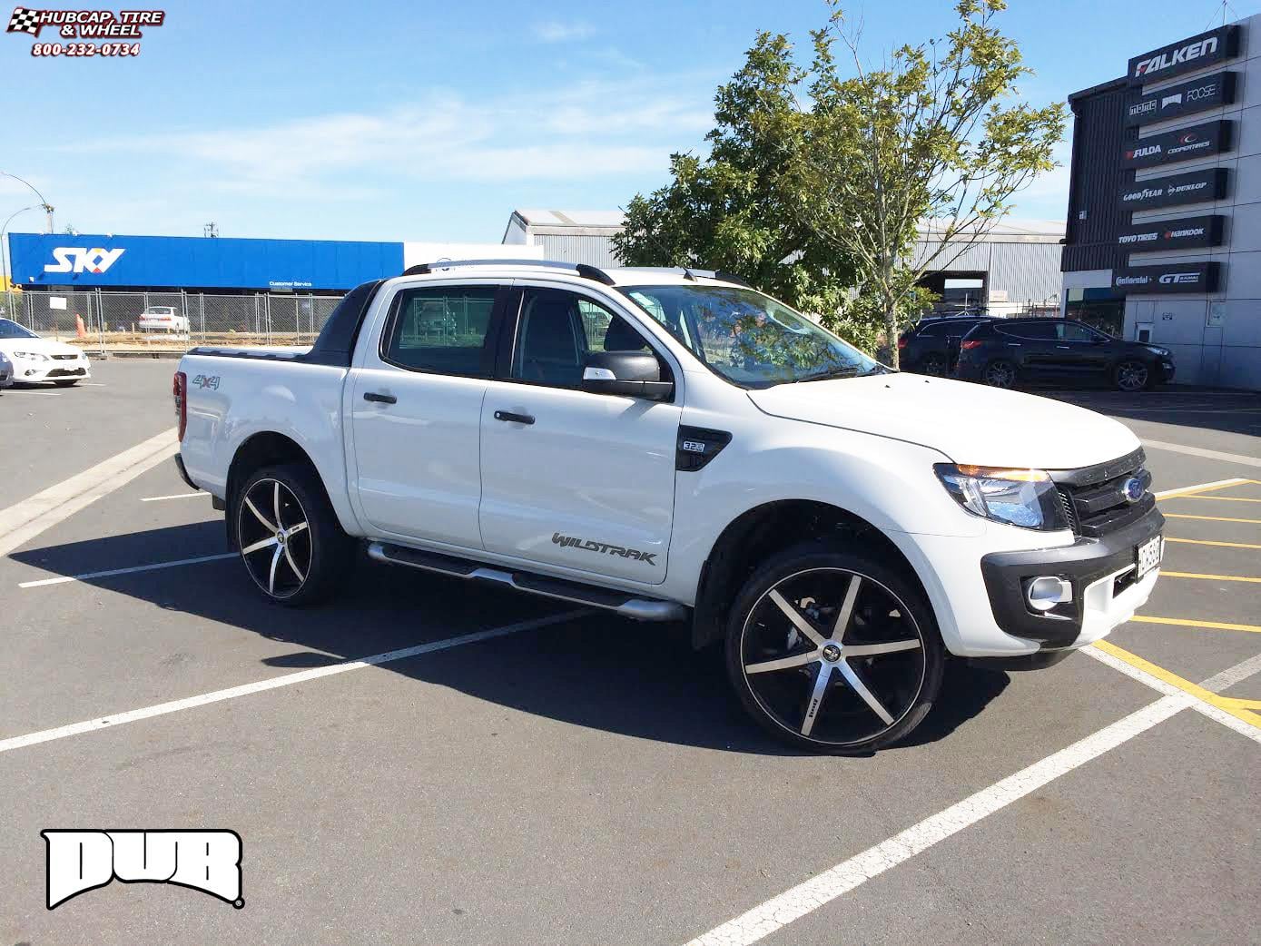 vehicle gallery/ford wildtrack dub rio 6 s113  Black & Machined wheels and rims