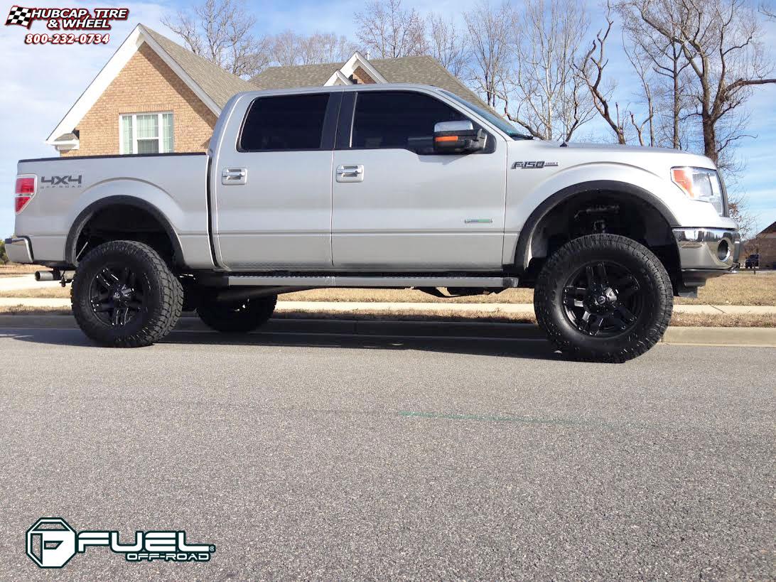 vehicle gallery/ford f 150 fuel pump d515 0X0  Matte Black wheels and rims