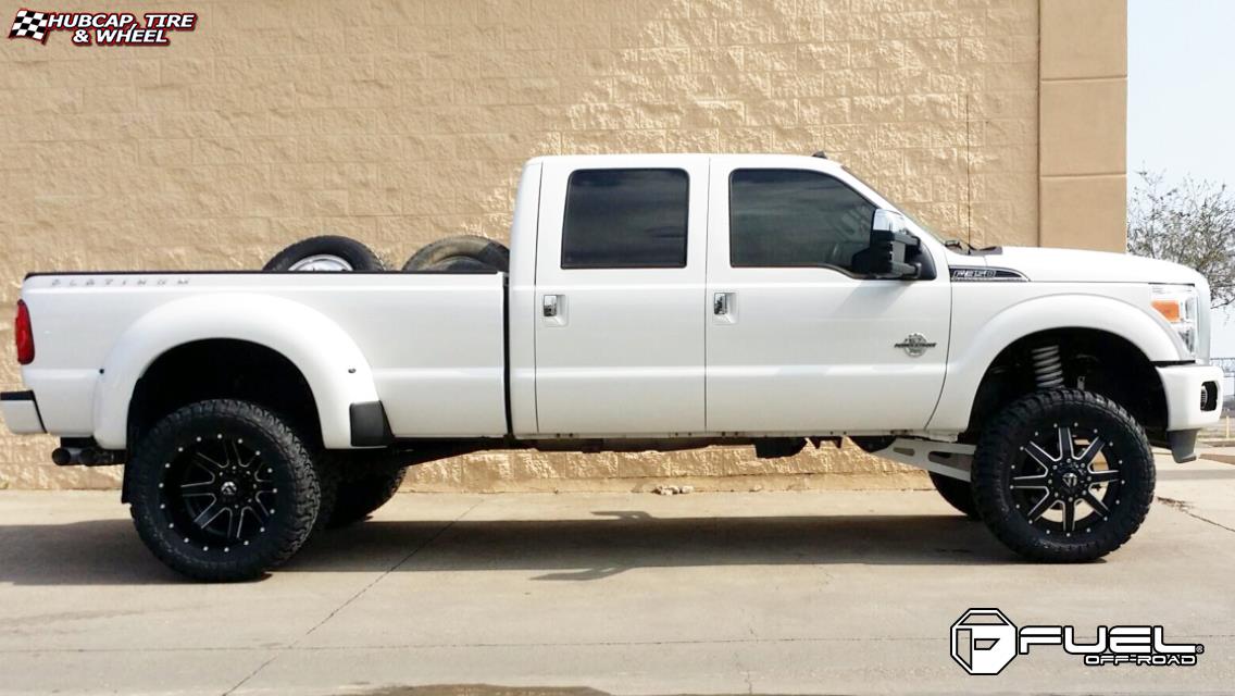 vehicle gallery/ford f 350 fuel maverick d262 0X0 Black & Milled wheels and rims