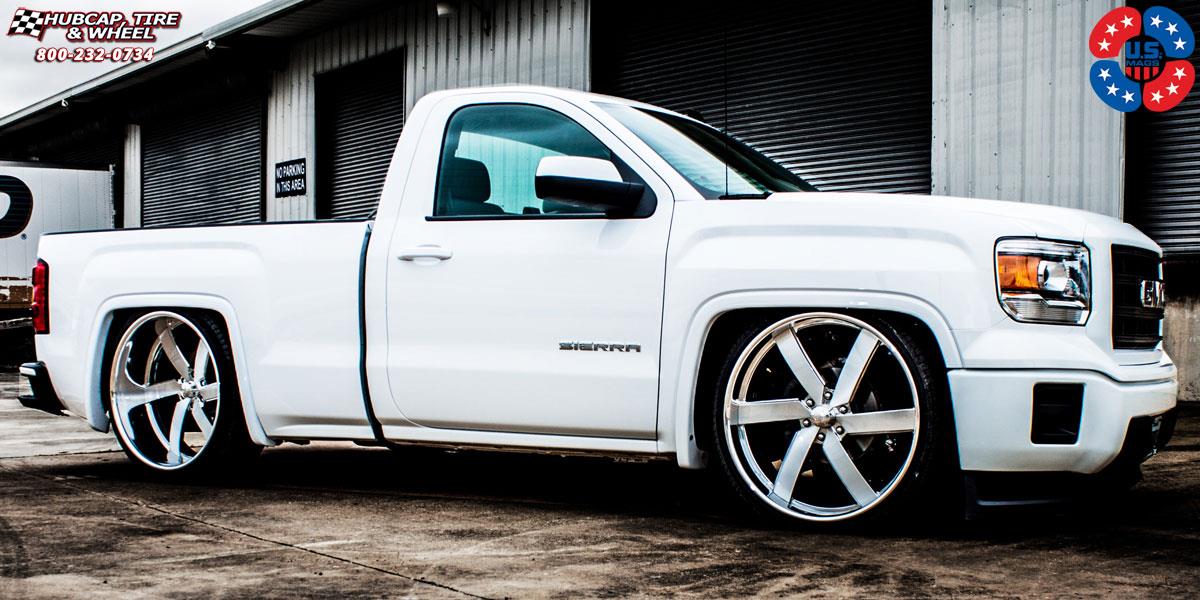 vehicle gallery/gmc sierra us mags torque 6 u462 26X9  Polished wheels and rims