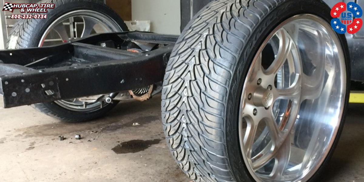 vehicle gallery/chevrolet c10 us mags el rey u459 22X9  Brushed Matte Clear | Polished Lip wheels and rims