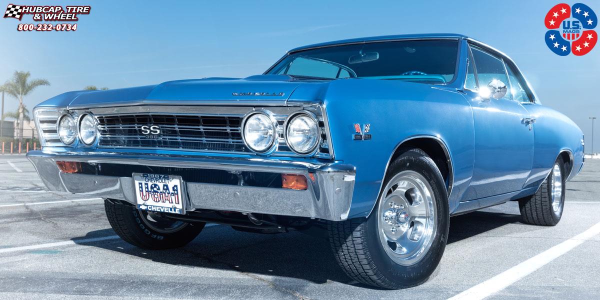 vehicle gallery/chevrolet chevelle us mags indy u101 15X7  Polished wheels and rims