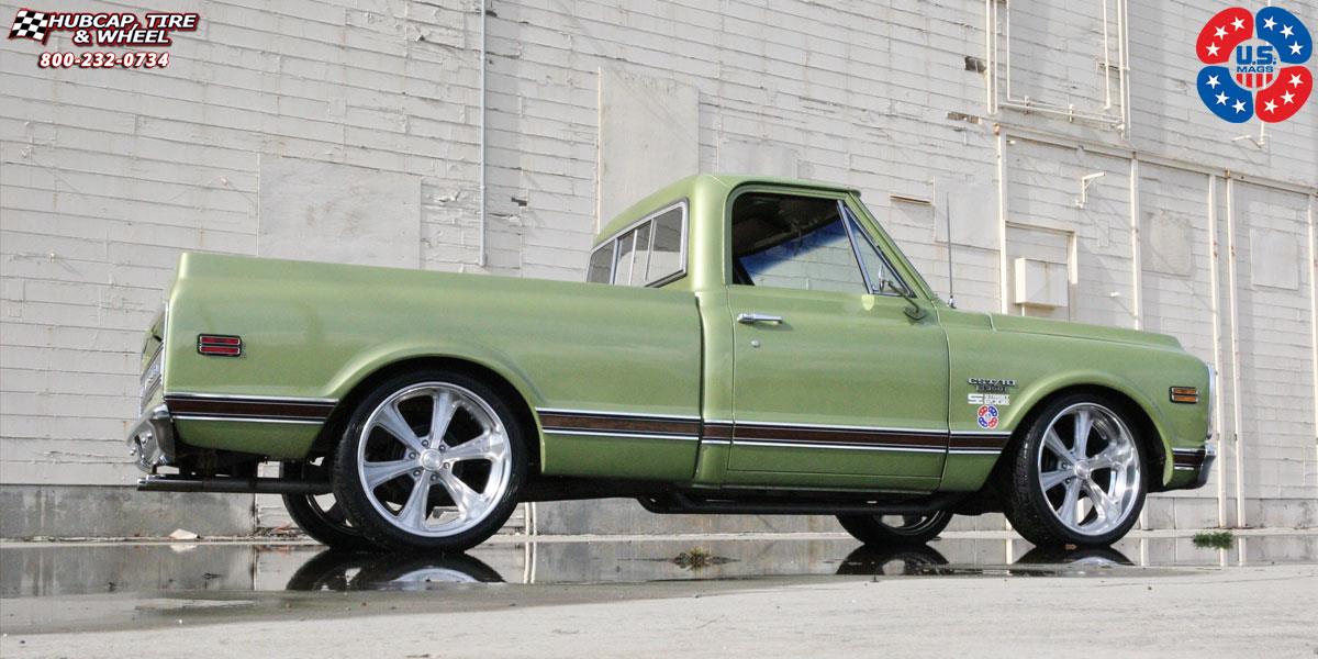 vehicle gallery/chevrolet c10 us mags milner u215 22X9  Brushed wheels and rims