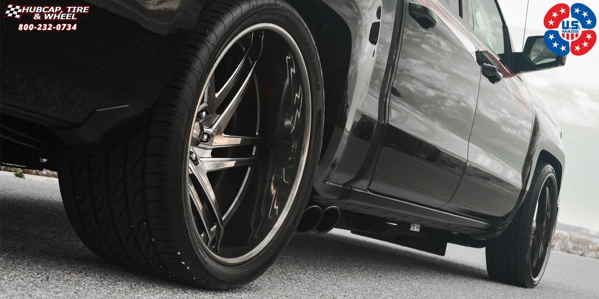 vehicle gallery/chevrolet silverado us mags nemesis 6 u464 24X9  Polished wheels and rims