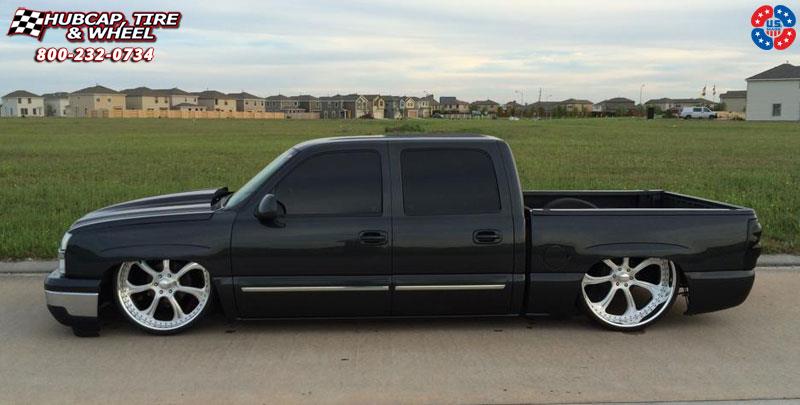 vehicle gallery/chevrolet silverado us mags el rey u459 26X9  Raw Polish w/ Hi Luster polish windows wheels and rims