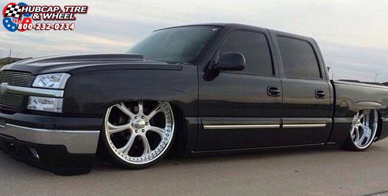 vehicle gallery/chevrolet silverado us mags el rey u459 26X9  Raw Polish w/ Hi Luster polish windows wheels and rims