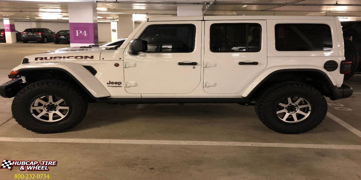 vehicle gallery/2016 jeep rubicon xd series xd134 addict 2 custom aftermarket  Matte Black Machined wheels and rims