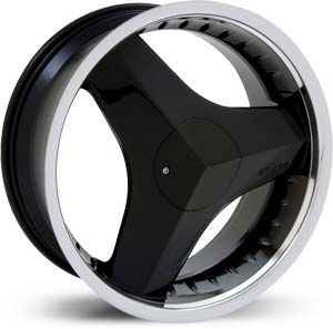 20x8.5 Starr Killa Machined Black HPO