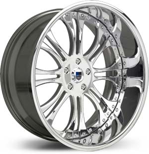 24" Asanti AF 132 Chrome FWD