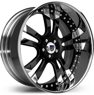20" Asanti AF 142 Black / Chrome Lip RWD