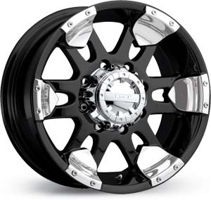 20x9 Gear Alloy Modified Black / Polished RWD