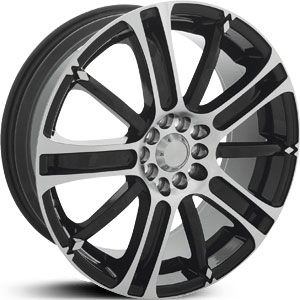 18x7.5 Limited 500 Black Machined FWD