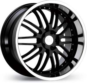 18x8.5 Ruff Racing R281 Black / Machined MID