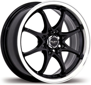 15x6.5 Ruff Racing R370 Black / Machined Lip HPO
