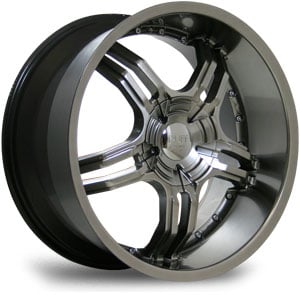 20x8.5 Ruff Racing R930 Hyper Black MID