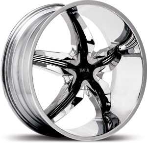 20x9 Status Dystany S822 Chrome / Black Inserts MID