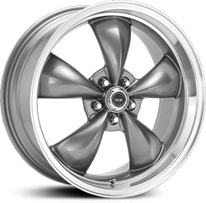 17x10.5 American Racing Shelby Torq Thrust M AR105M Anthracite / Machined Lip MID