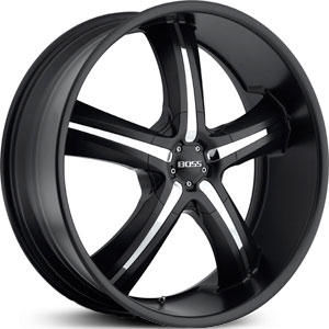 22x9.5 Boss 334 Black RWD
