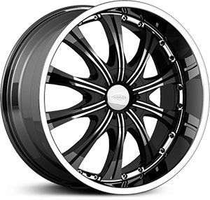 20x10 Diamo 30 Karat Black Machined HPO