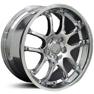 18x9 Infiniti G35 Coupe Replica Chrome HPO