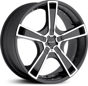 16x7 KMC Swindle Matte Black / Machined Lip HPO