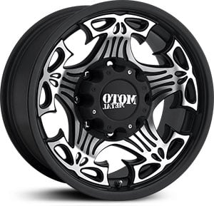 18x9 Moto Metal Skull Gloss Black / Machined Face MID