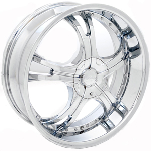18x7.5 Starr Malaga Chrome FWD