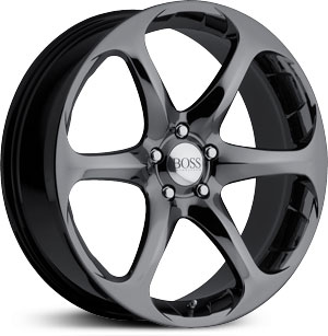 17x8 Boss 318 Black Chrome HPO